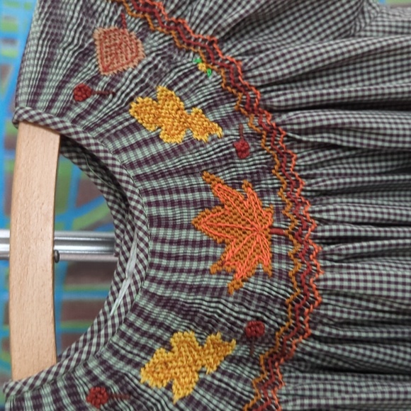 Rosalina Collections fall 🍁 🍂 smocked dress 3T - Picture 2 of 6